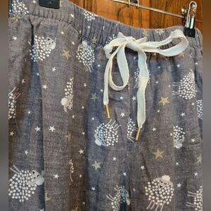 Sheep Pajama Pants Joggers Cotton Sz Small